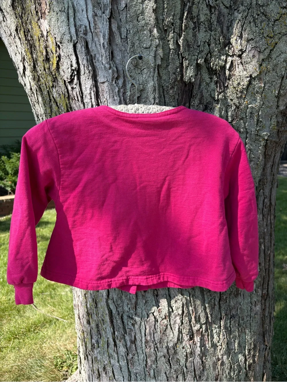 Vintage Y2K OshKosh B'gosh Pink Girls' Long-Sleeve Button Cardigan Size 6